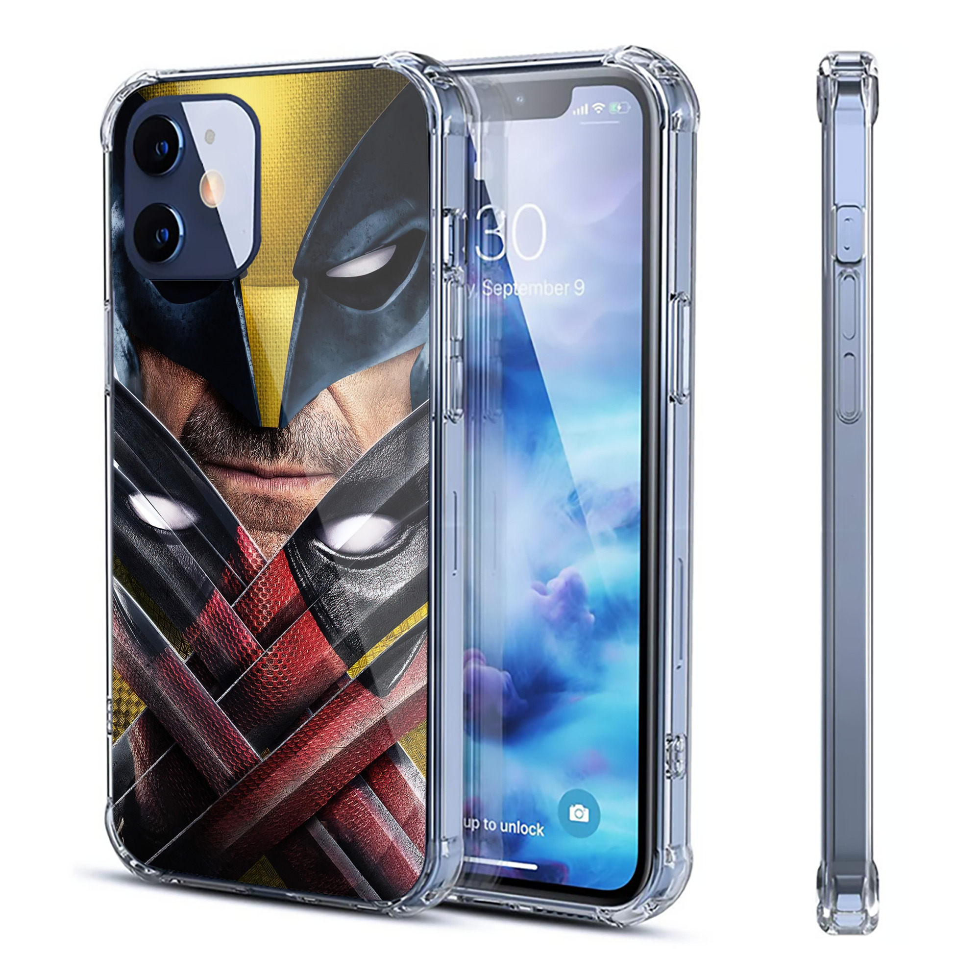 （画像用） Deadpool デッドプール 【iPhone 12シリーズ対応】透明スマホケース（クリアソフトケース）